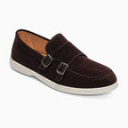 mocassin double boucle présenté seul, coloris café